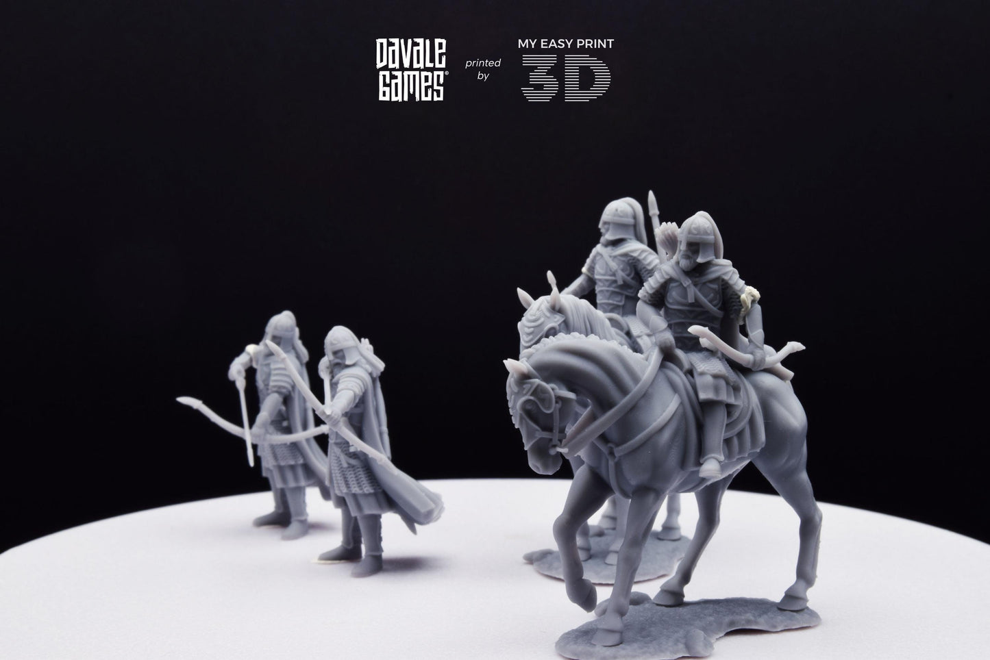 West Humans Outriders - Foot and Mounted - Davale Games - 3D Printed with high quality resin for LOTR/D&D games