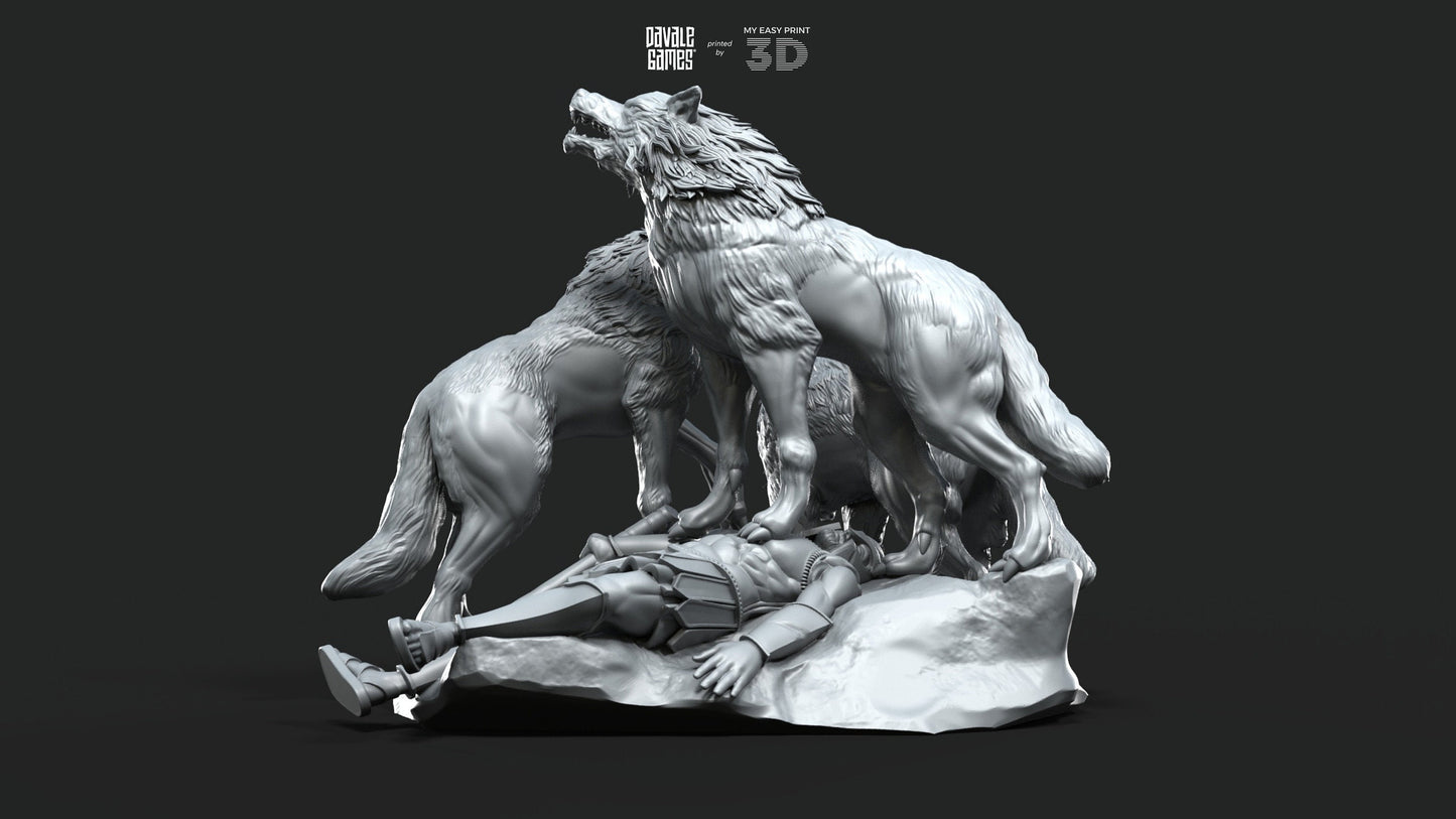 Fenrir Wolf Litter (ODIN) - Davale Games - Mythological games - 3D Printed with high quality resin