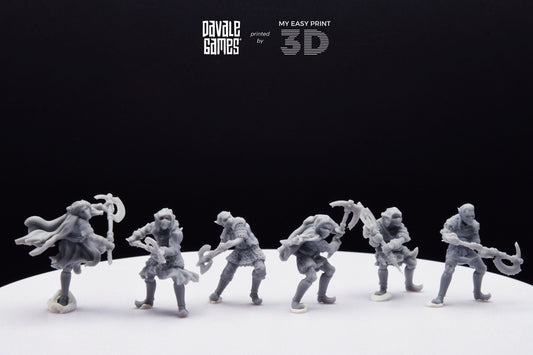 Goblin with Axe - Davale Games - 3D Printed with high quality resin for LOTR/D&D games