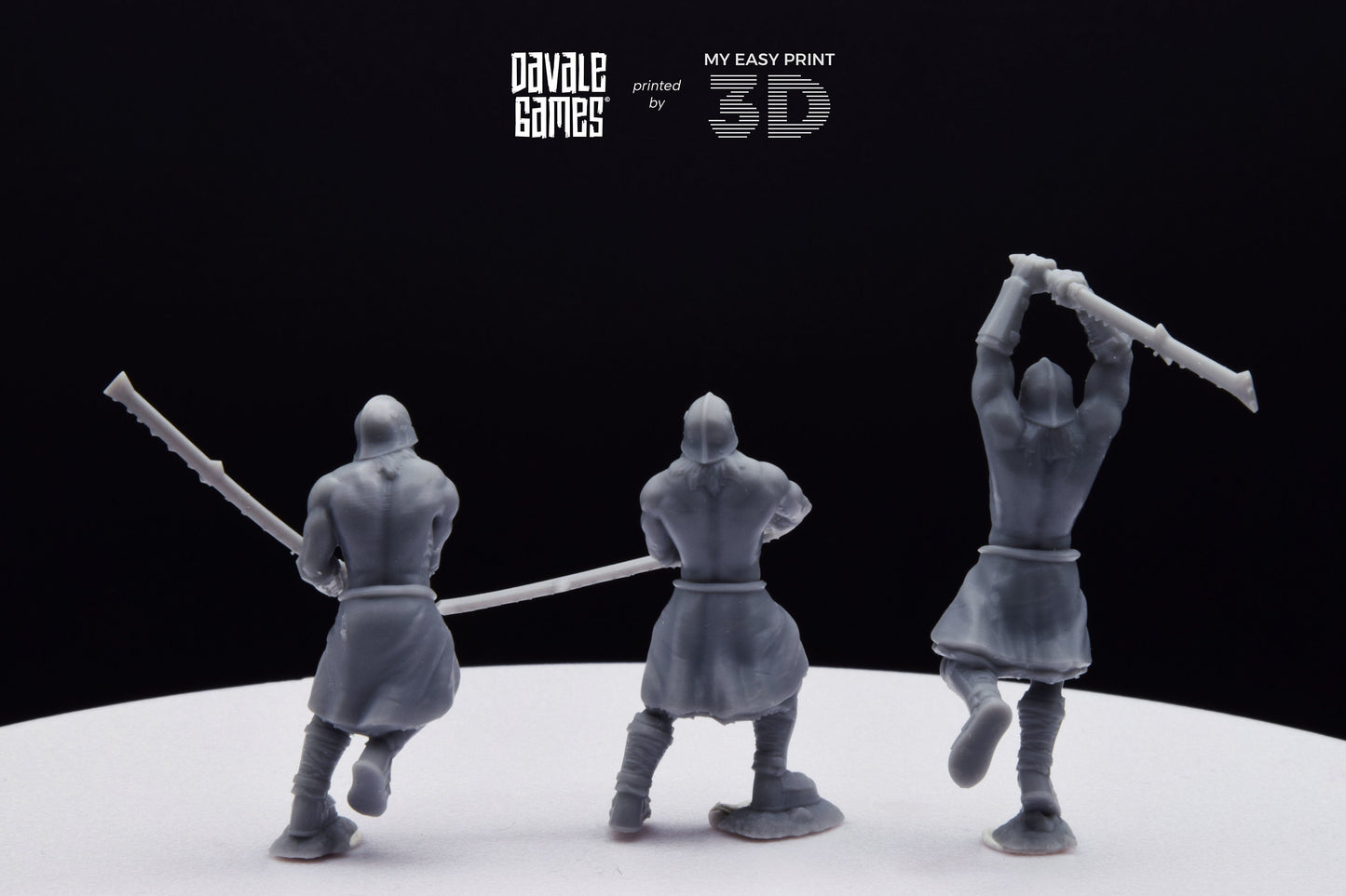 Blood-Handed Bersekers - Davale Games - 3D Printed with high quality resin for LOTR/D&D games