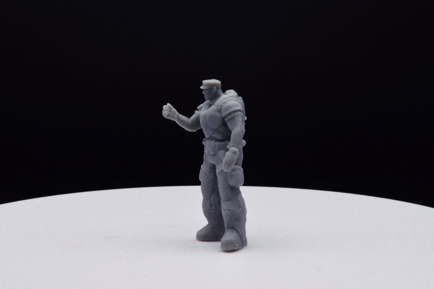 Gears Of War Victor Hoffman - TheSTLSmith - 3D Printed with high quality resin for Skirmish/D&D games