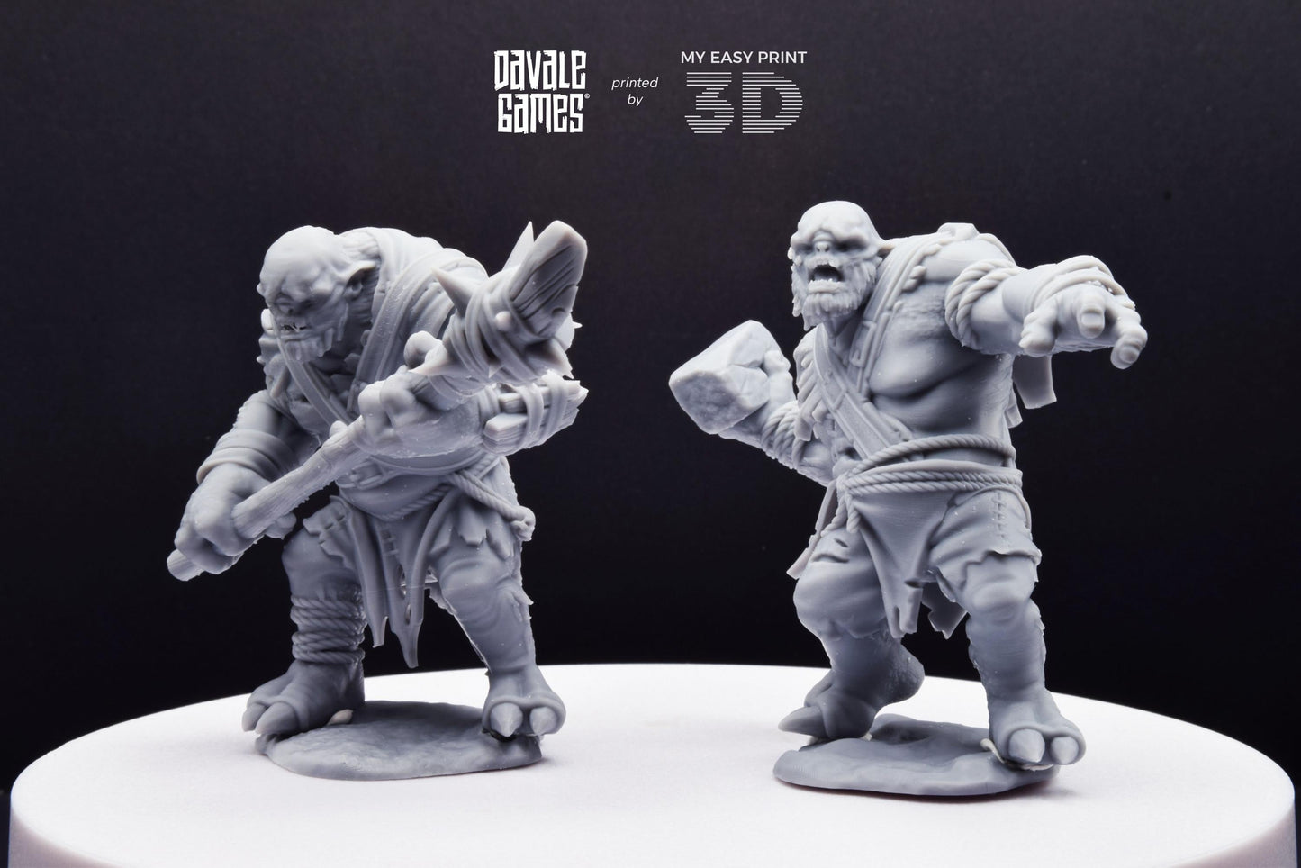 Anagar Trolls - Dead City - Davale Games - 3D Printed with high quality resin for LOTR/D&D games