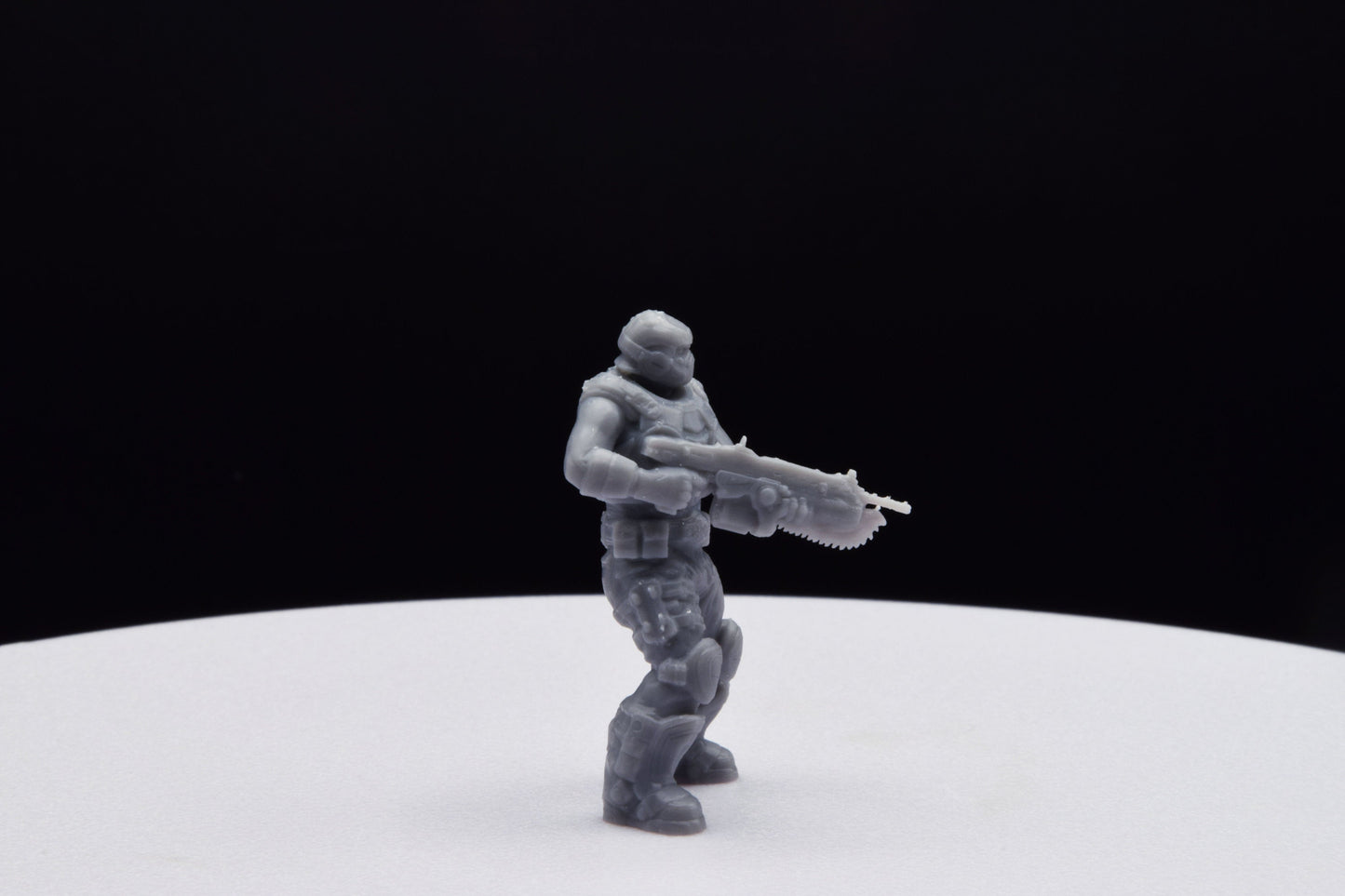 Gears Of War COG Soldier Summer Male Old Miniature - TheSTLSmith - 3D Printed with high quality resin for Skirmish/D&D games