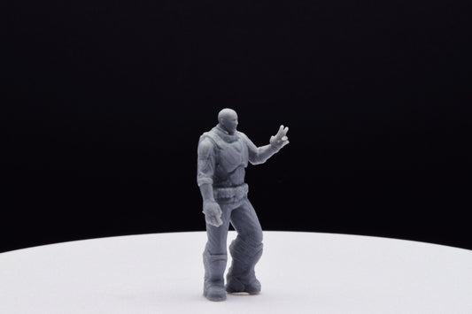 Gears Of War Richard Prescott - TheSTLSmith - 3D Printed with high quality resin for Skirmish/D&D games