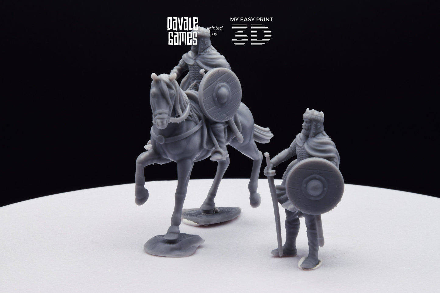 King Theodomir - Foot and Mounted - Davale Games - Historical games - 3D Printed with high quality resin
