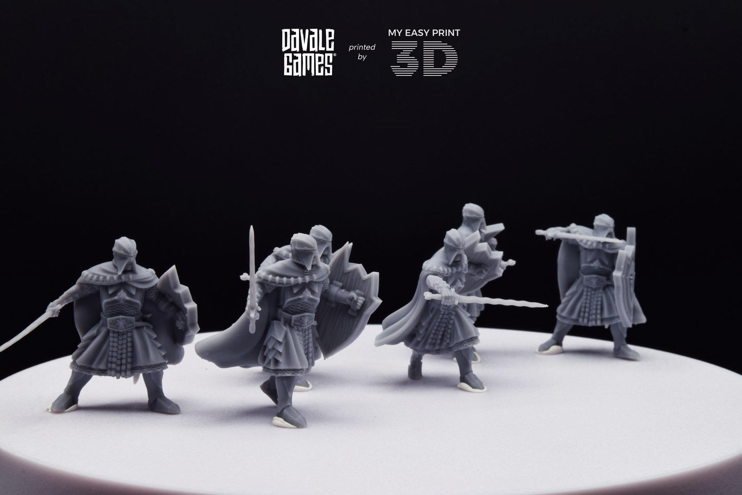 Black High Human - Davale Games - 3D Printed with high quality resin for LOTR/D&D games
