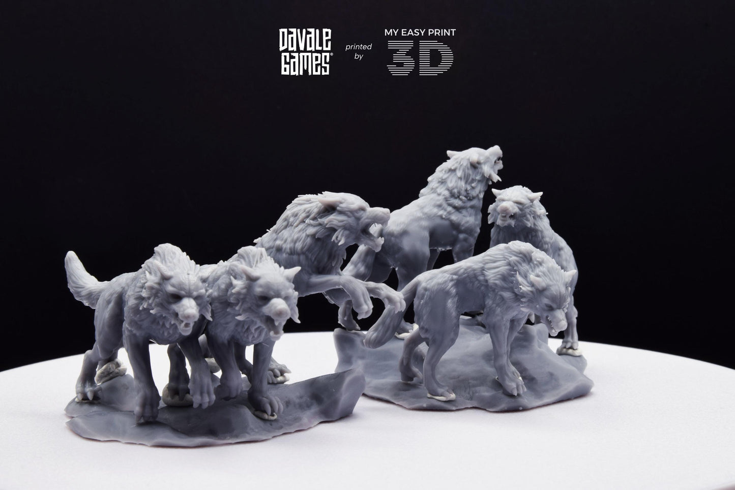 Fenrir Wolf Litter (ODIN) - Davale Games - Mythological games - 3D Printed with high quality resin