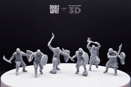 New Regular Orcs with Sword and Shield - Davale Games - 3D Printed with high quality resin for LOTR/D&D games