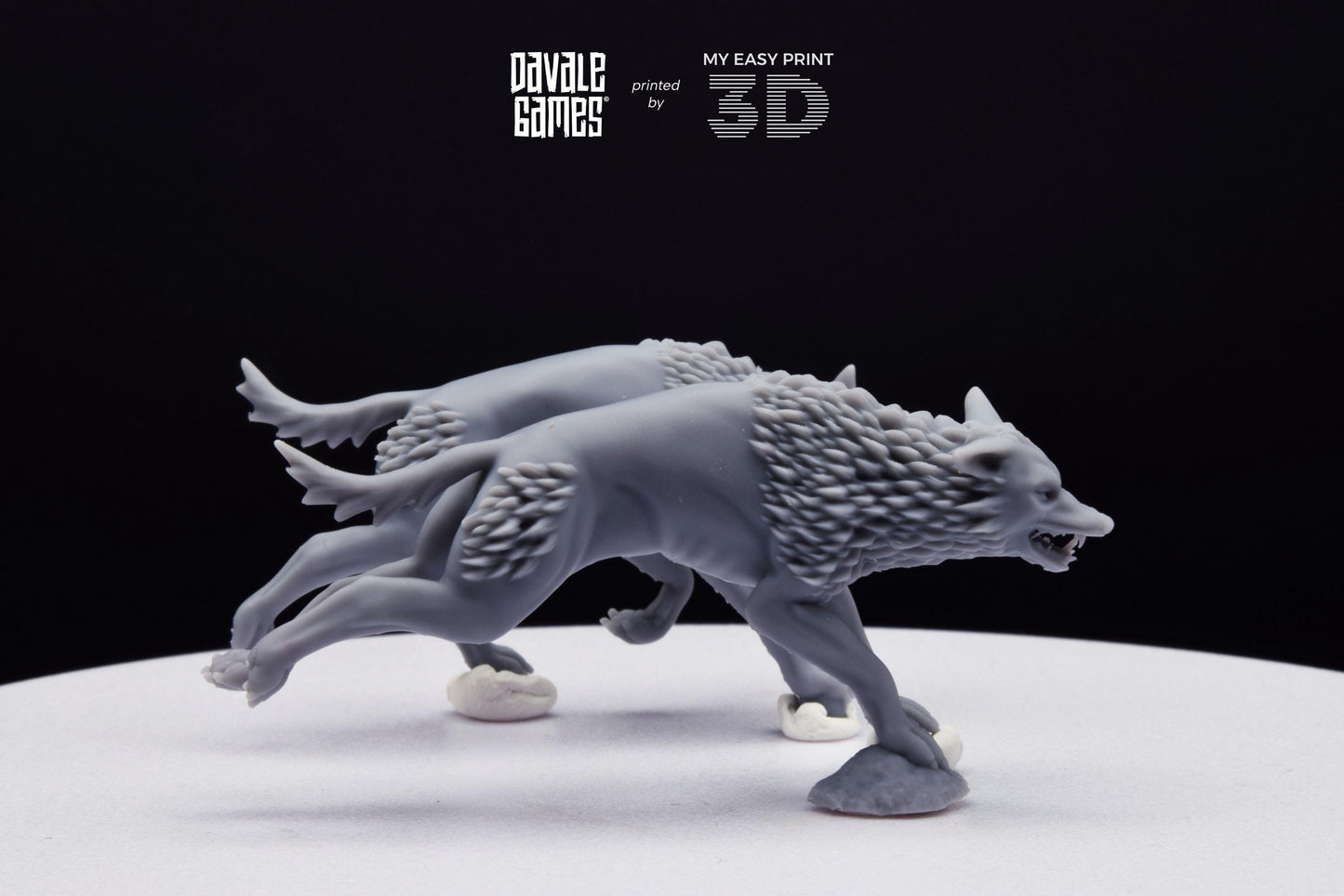 Savage Warg - Super Orcs - Davale Games - 3D Printed with high quality resin for LOTR/D&D games