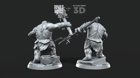 Trolls of the Cave - Goblins of the Cave - Davale Games - 3D Printed with high quality resin for LOTR/D&D games