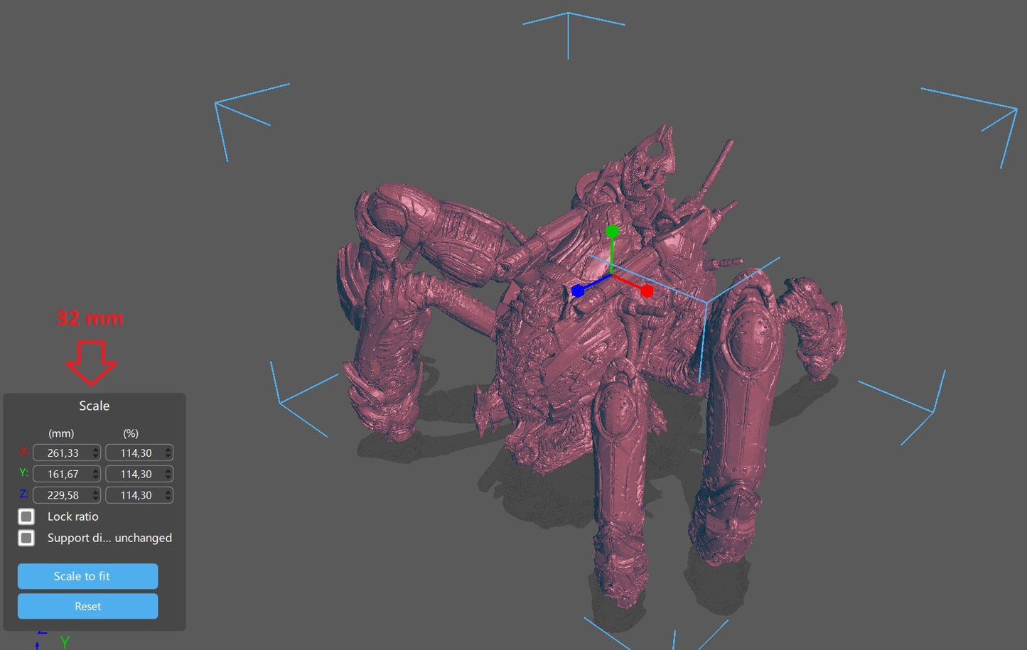 Gears Of War Karn on Shibboleth Ot Miniature - TheSTLSmith - 3D Printed with high quality resin for Skirmish/D&D games