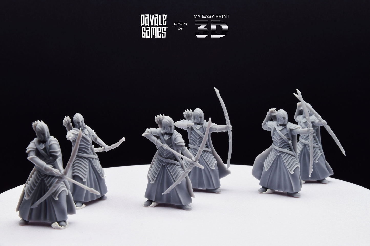 Bloody Warrior with Bow - Davale Games - 3D Printed with high quality resin for LOTR/D&D games