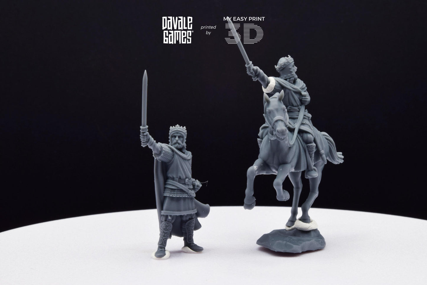 King fo Gepids - Foot and Mounted - Davale Games - Historical games - 3D Printed with high quality resin