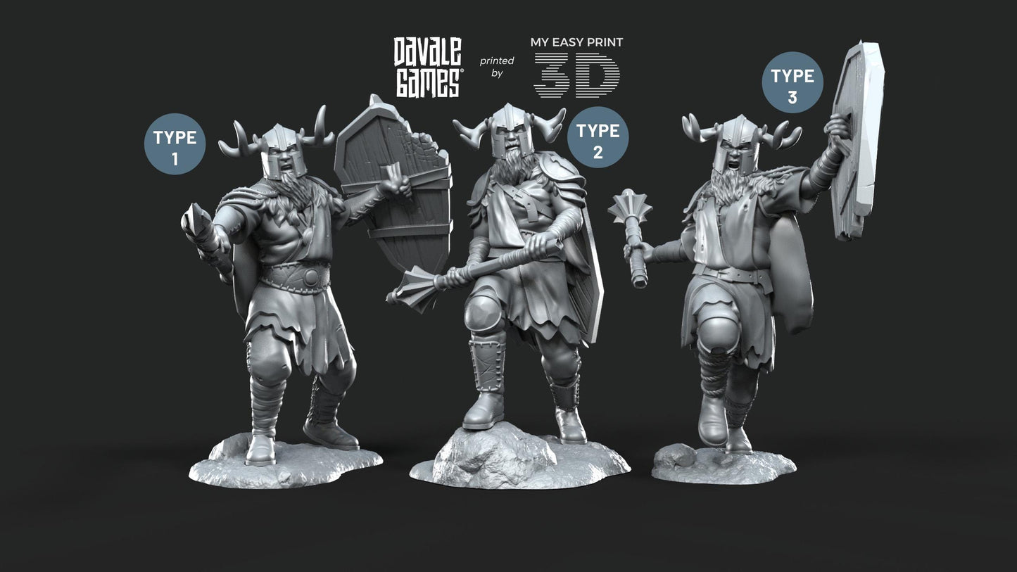 Khalüm Faction - Warriors Extra Poses - Dead City - Davale Games - 3D Printed with high quality resin for LOTR/D&D games