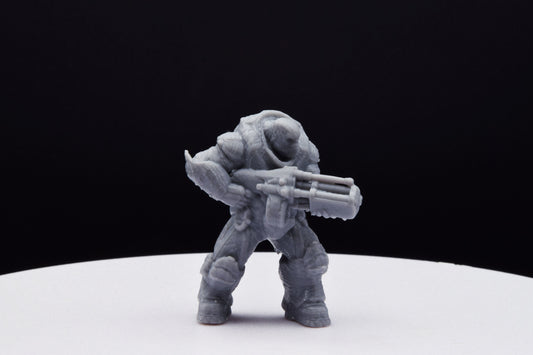 Gears Of War Boomer Ot Miniature - TheSTLSmith - 3D Printed with high quality resin for Skirmish/D&D games