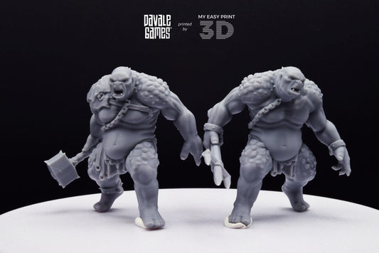 Troll of the Cave - Davale Games - 3D Printed with high quality resin for LOTR/D&D games