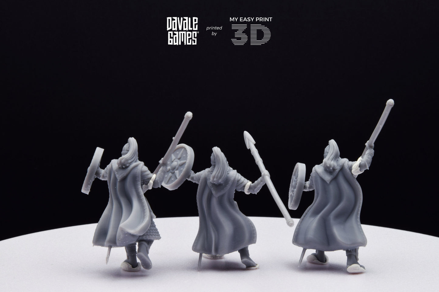 West Human Royal Guard - Foot - Davale Games - 3D Printed with high quality resin for LOTR/D&D games