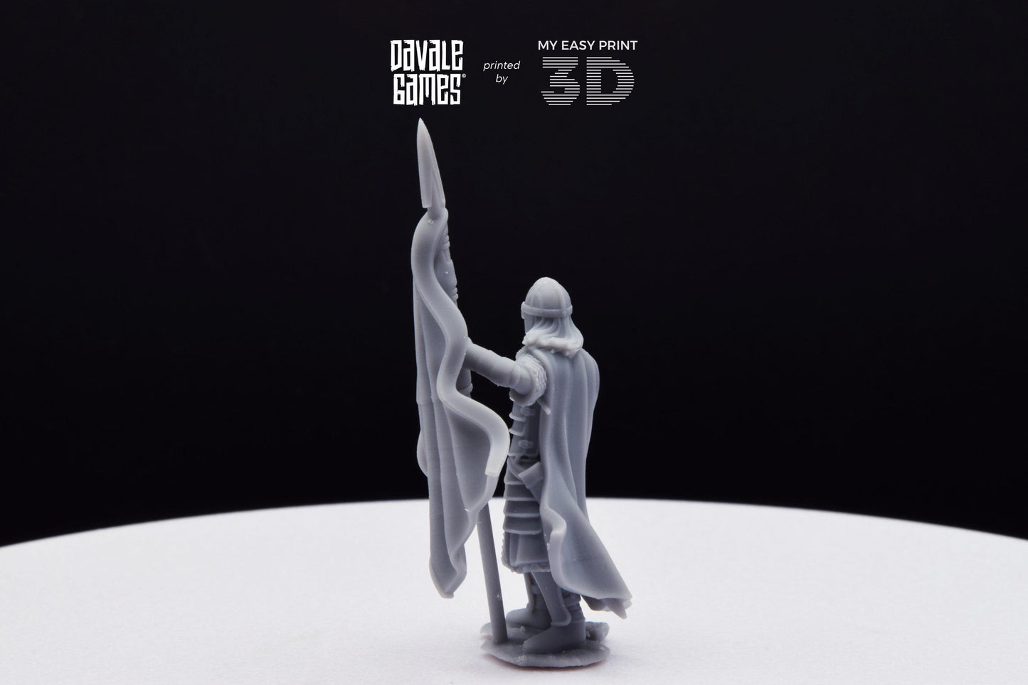 West Human Banner - Davale Games - 3D Printed with high quality resin for LOTR/D&D games