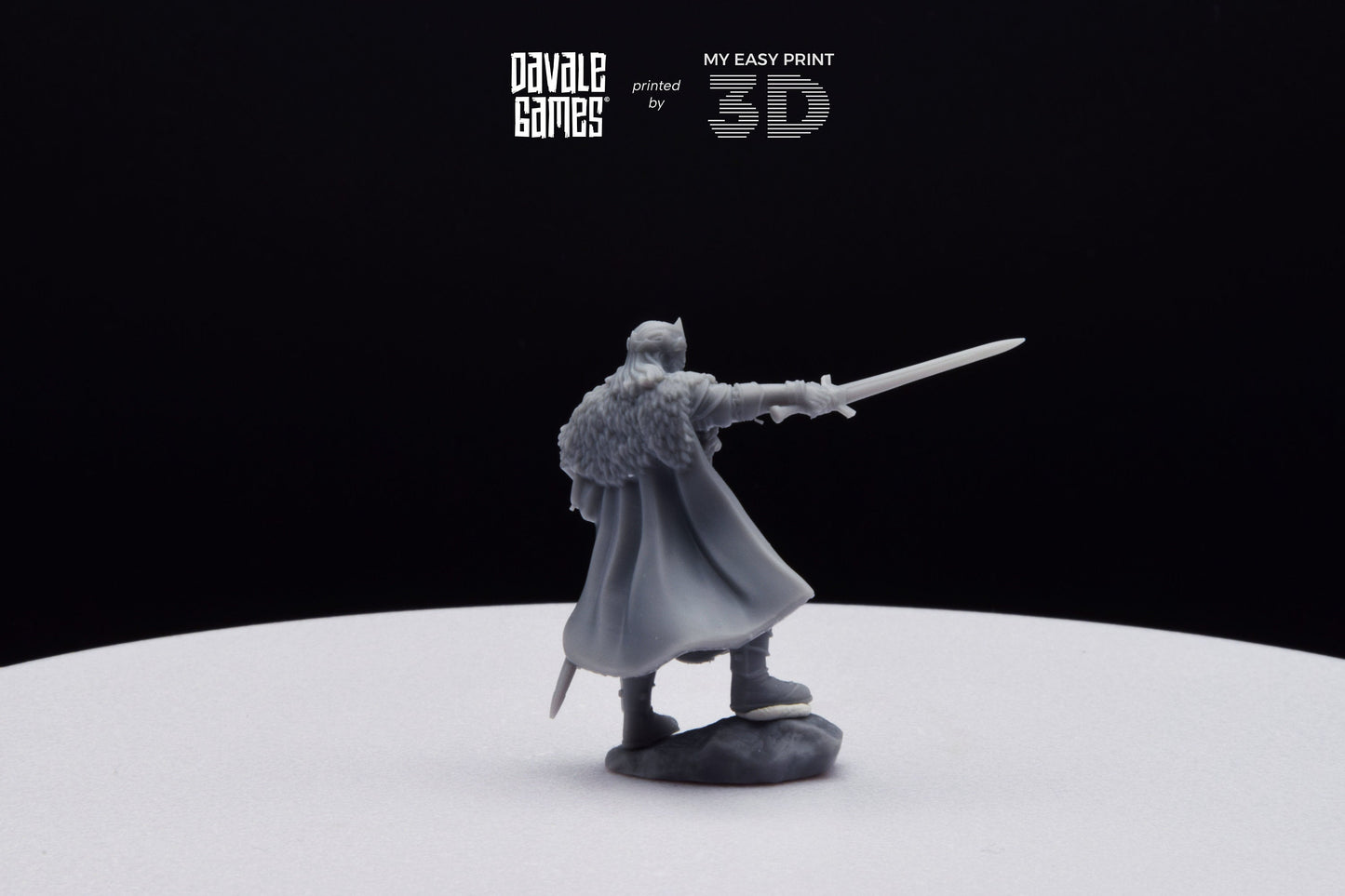Last king from the North - Davale Games - 3D Printed with high quality resin for LOTR/D&D games