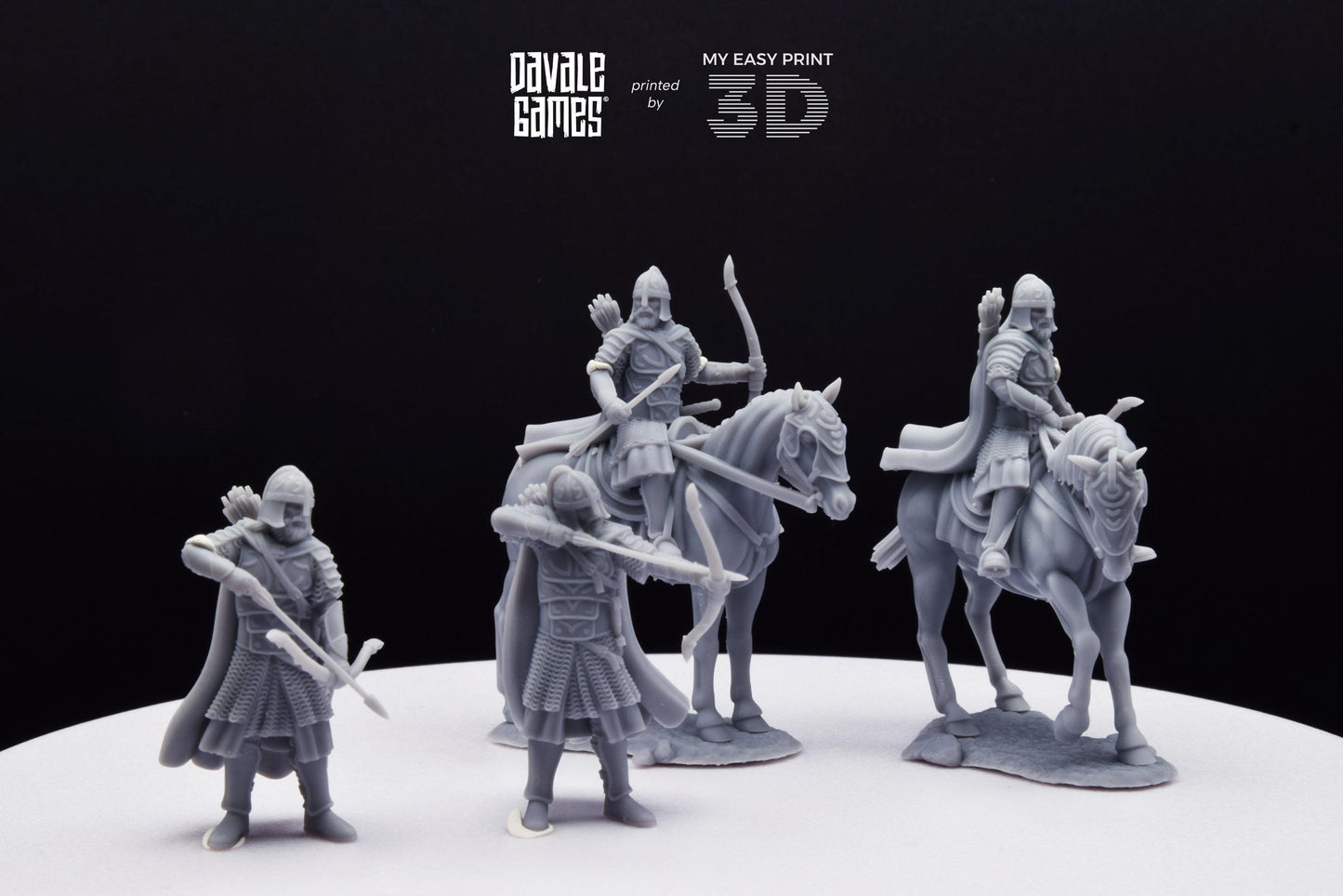 West Humans Outriders - Foot and Mounted - Davale Games - 3D Printed with high quality resin for LOTR/D&D games