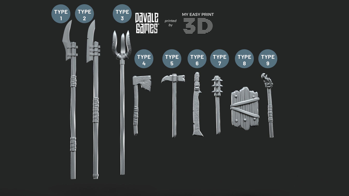 Bits - Fellmount Reavers - Davale Games - 3D Printed with high quality resin for LOTR/D&D games