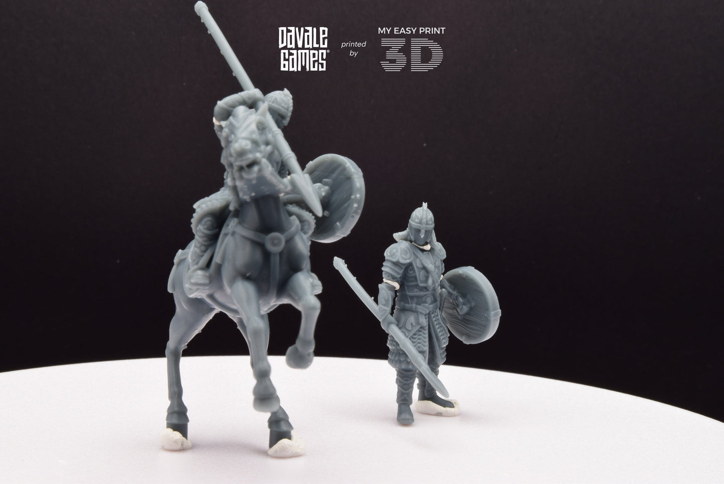 West Humans Prince - Foot and Mounted - Davale Games - 3D Printed with high quality resin for LOTR/D&D games