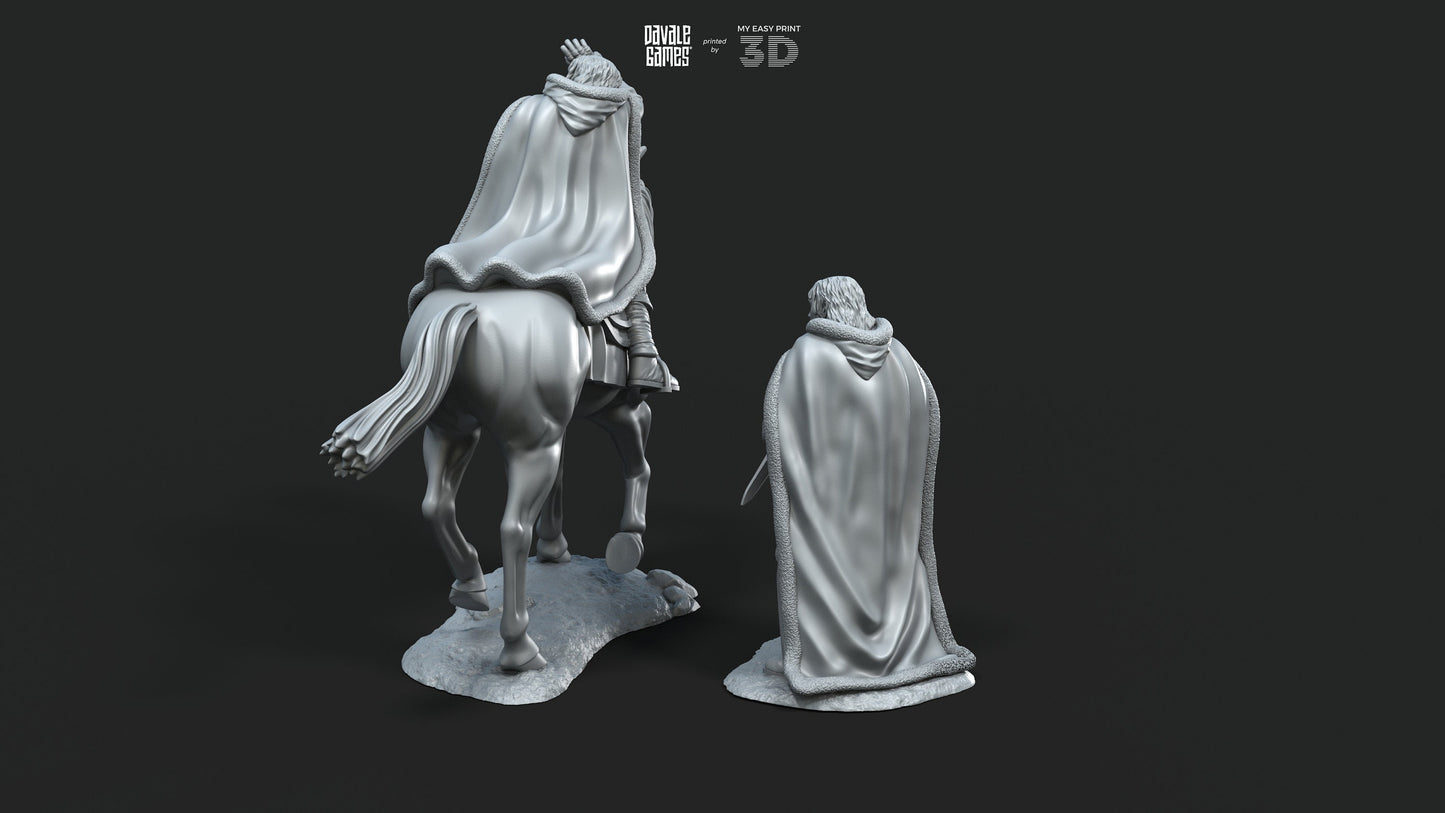 Blood-Handed Assistant - Foot and Mounted - Davale Games - 3D Printed with high quality resin for LOTR/D&D games