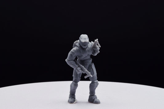 Halo Spartan Halo Master Chief Miniature - TheSTLSmith - 3D Printed with High Quality Resin for Wargame/Skirmish/D&D