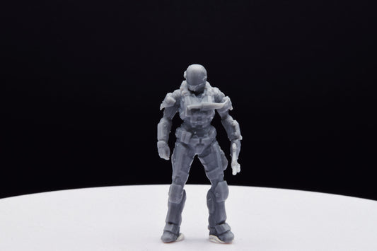 Halo Custom Spartan Type 11 Miniature - TheSTLSmith - 3D Printed with High Quality Resin for Wargame/Skirmish/D&D