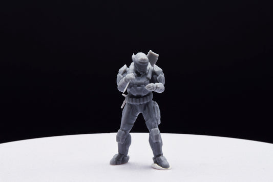 Halo Custom Spartan Type 10 Miniature - TheSTLSmith - 3D Printed with High Quality Resin for Wargame/Skirmish/D&D