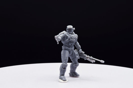 Halo Custom Spartan Type 12 Miniature - TheSTLSmith - 3D Printed with High Quality Resin for Wargame/Skirmish/D&D