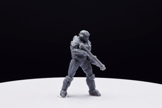 Halo Custom Spartan Type 2 Miniature - TheSTLSmith - 3D Printed with High Quality Resin for Wargame/Skirmish/D&D