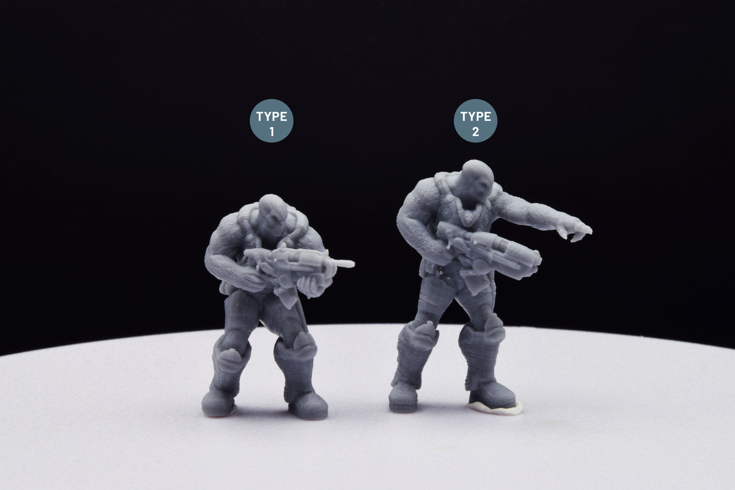 Gears Of War Drone Ot Miniature - TheSTLSmith - 3D Printed with high quality resin for Skirmish/D&D games