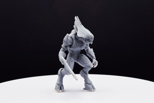 Halo Elite Councilor Miniature - 3D Printed with High Quality Resin for Wargame/Skirmish/D&D