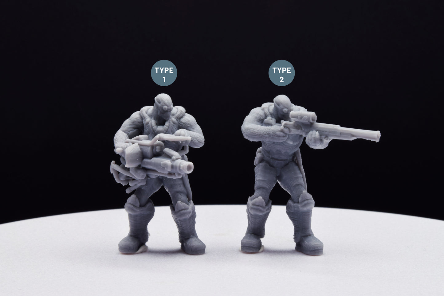 Gears Of War Drone Sniper Ot Miniature - TheSTLSmith - 3D Printed with high quality resin for Skirmish/D&D games