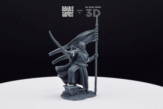 Banner of Galanthir - Foot - Davale Games - 3D Printed with high quality resin for LOTR/D&D games