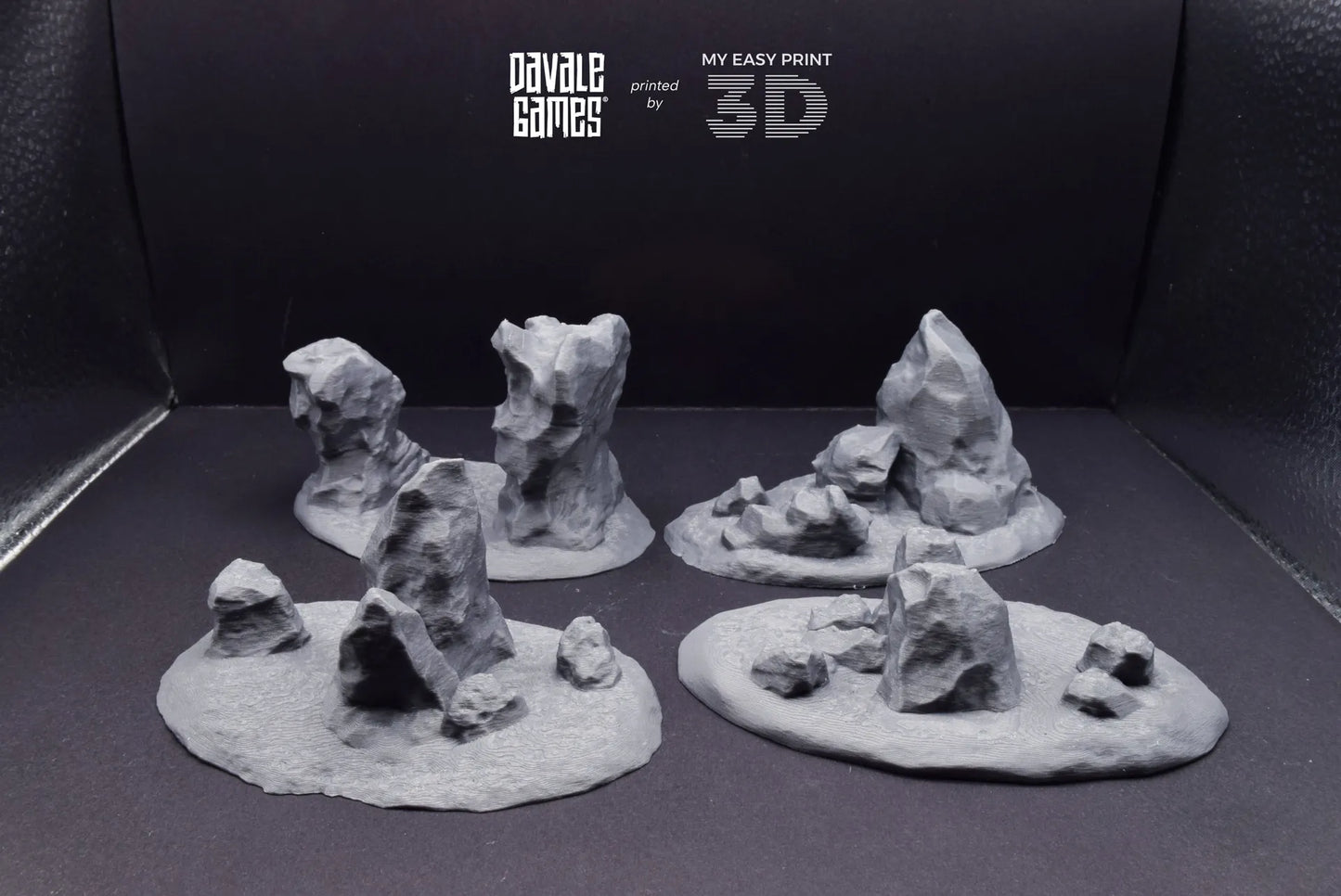 Hills & Nature - Scenery/Terrain - Davale Games - 3D Printed with high quality resin for LOTR/D&D games