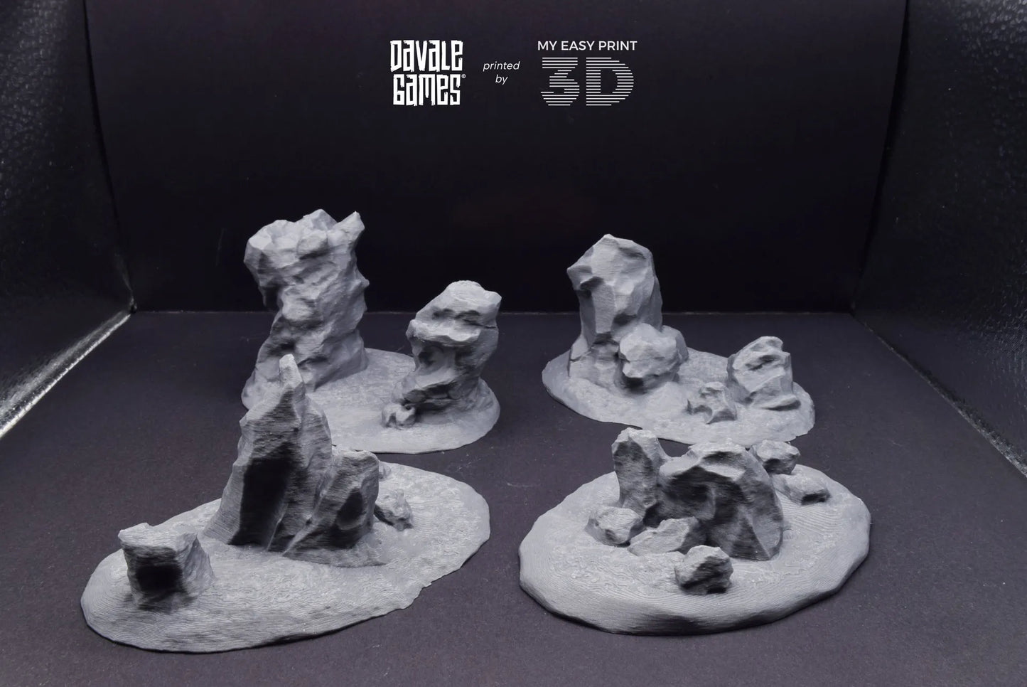 Hills & Nature - Scenery/Terrain - Davale Games - 3D Printed with high quality resin for LOTR/D&D games