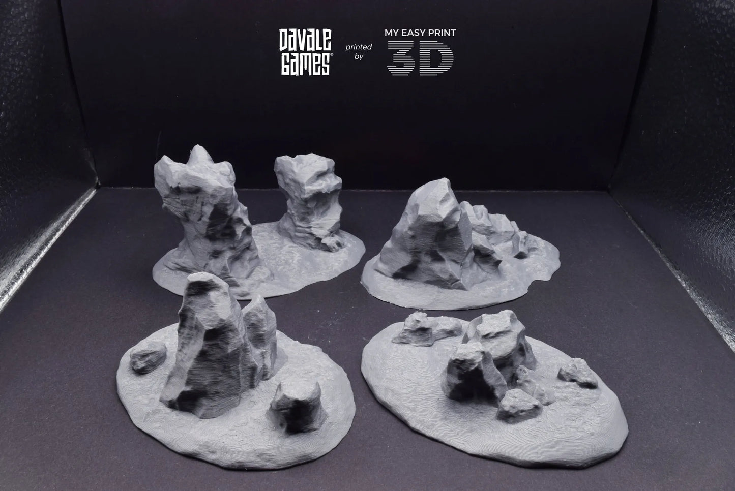 Hills & Nature - Scenery/Terrain - Davale Games - 3D Printed with high quality resin for LOTR/D&D games