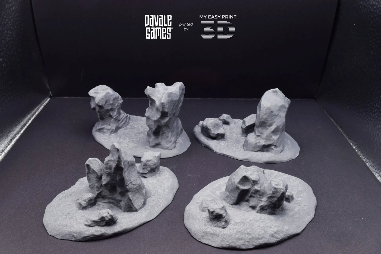 Hills & Nature - Scenery/Terrain - Davale Games - 3D Printed with high quality resin for LOTR/D&D games