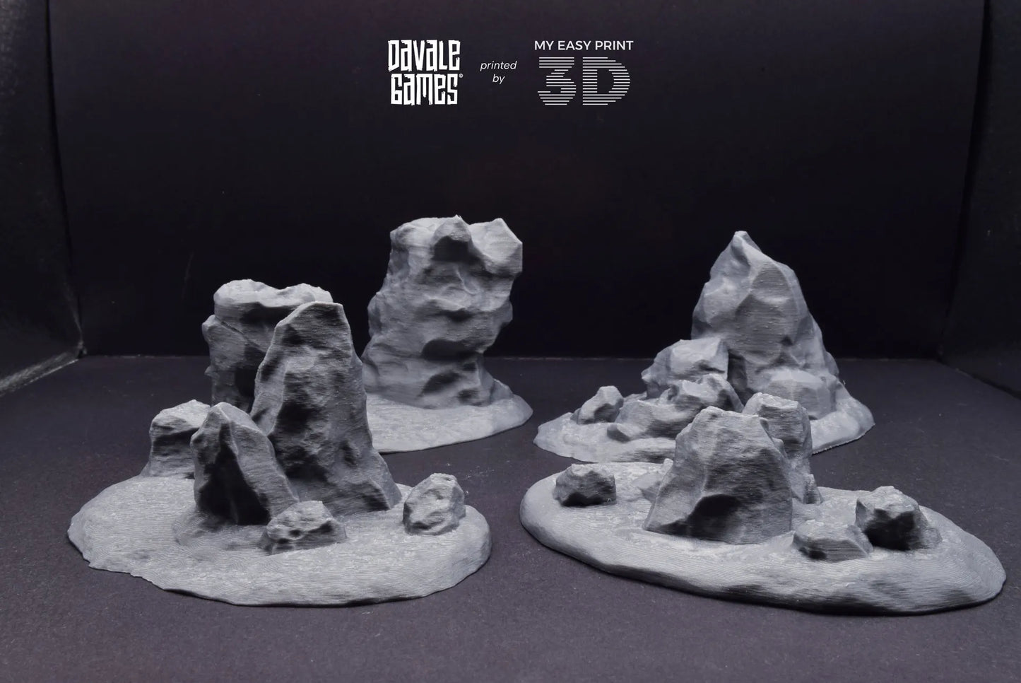 Hills & Nature - Scenery/Terrain - Davale Games - 3D Printed with high quality resin for LOTR/D&D games