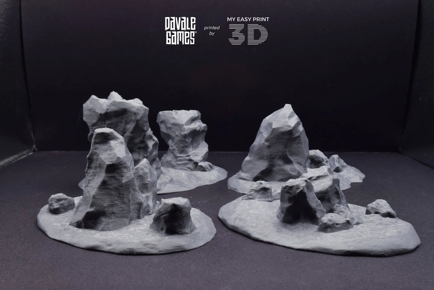 Hills & Nature - Scenery/Terrain - Davale Games - 3D Printed with high quality resin for LOTR/D&D games