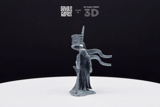Forest Guardian with Banner - Galanthir Elves - Davale Games - 3D Printed with high quality resin for LOTR/D&D games