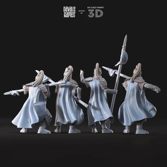 Galanthir Royal Guard - Davale Games - 3D Printed with high quality resin for LOTR/D&D games