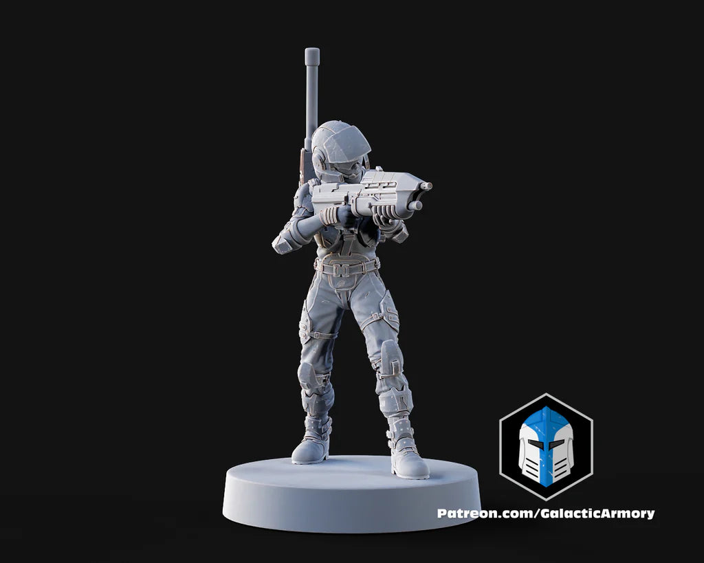Halo UNSC Marine Miniatures - Galactic Armory - 3D Printed with High Quality Resin for Wargame/Skirmish/D&D