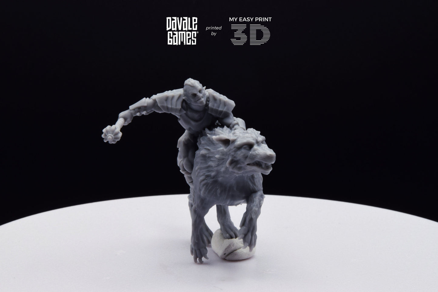 The Irreverent - Mounted - Davale Games - 3D Printed with high quality resin for LOTR/D&D games