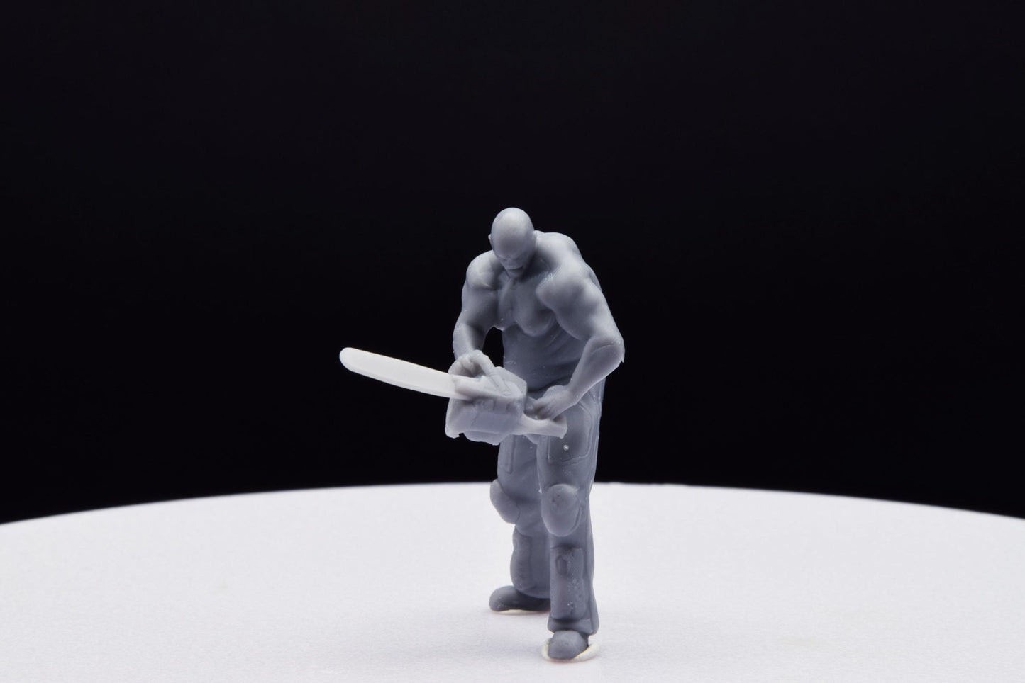 Doom Zombie Chainsaw Miniature - Fanmade - TheSTLSmith - 3D Printed with high quality resin for Skirmish/D&D games