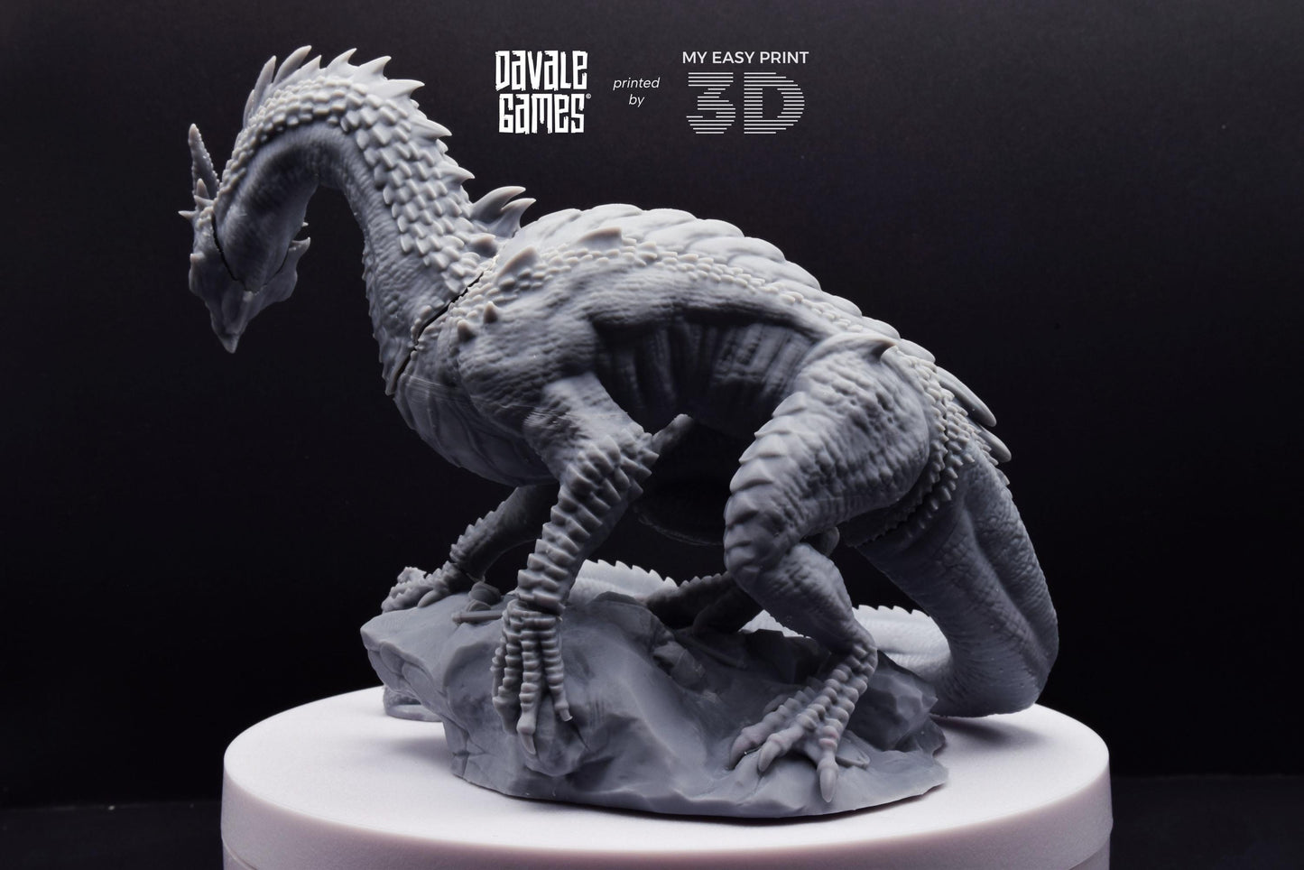 Mountain Drake - Goblins of the cave - Davale Games - 3D Printed with high quality resin for LOTR/D&D games