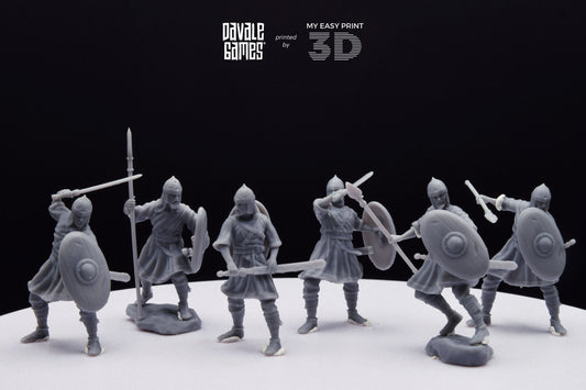 Visigoths on foot - Davale Games - Historical games - 3D Printed with high quality resin