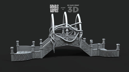 Elven Bridge - Davale Games - 3D Printed with high quality resin for LOTR/D&D games